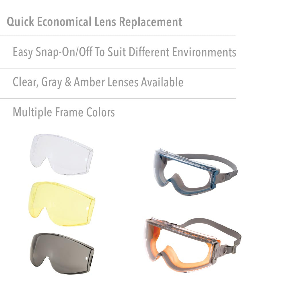Stealth Safety Goggles with HydroShield Anti-Fog Lens