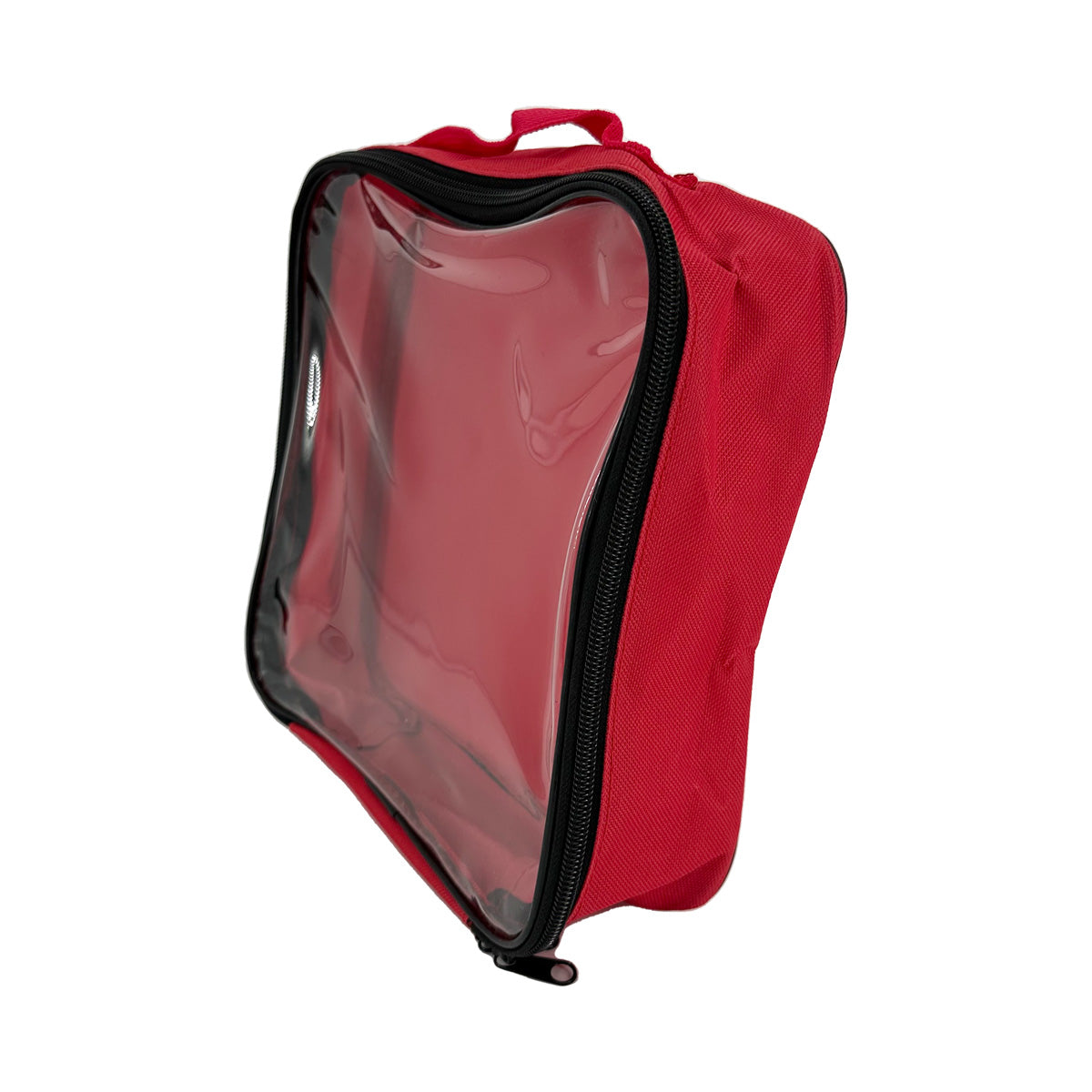 Bag, Red Nylon with Clear Front