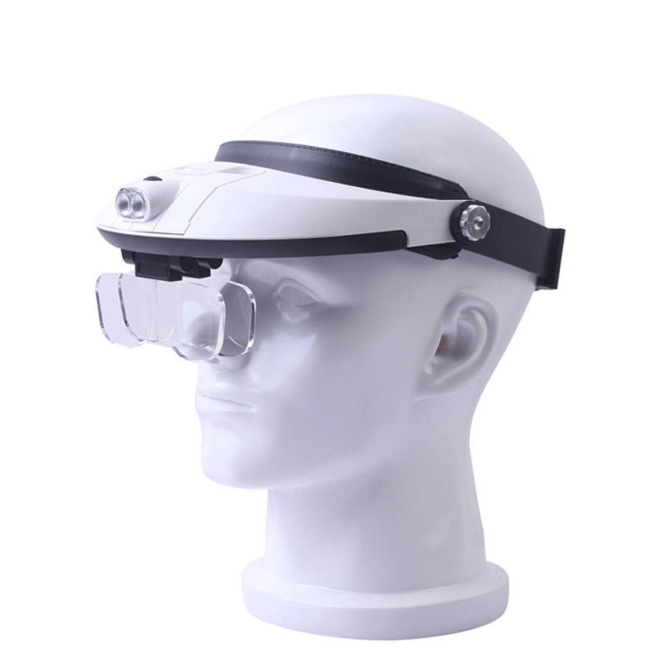 Magnifier Head Lamp With Removable LED Light