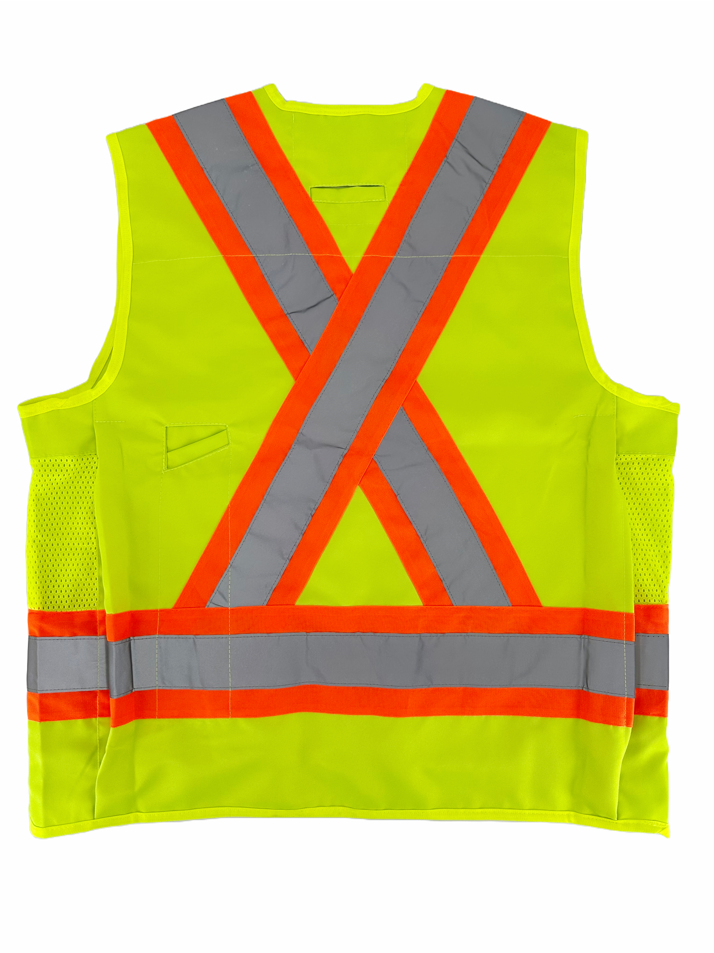 Surveyors Vest ( YELLOW ) W/ Reflective Tape