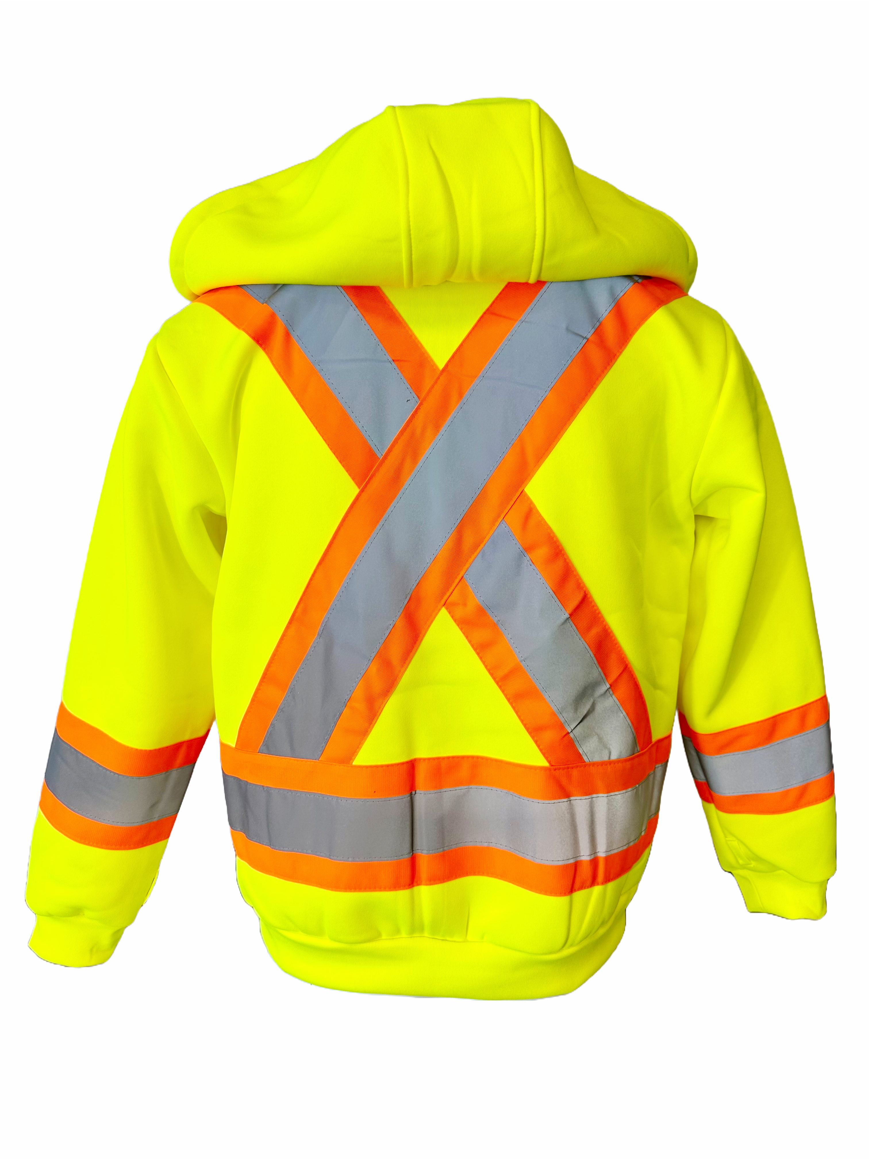 Hi-Viz Hoodie ( YELLOW) W/ Reflective Tape