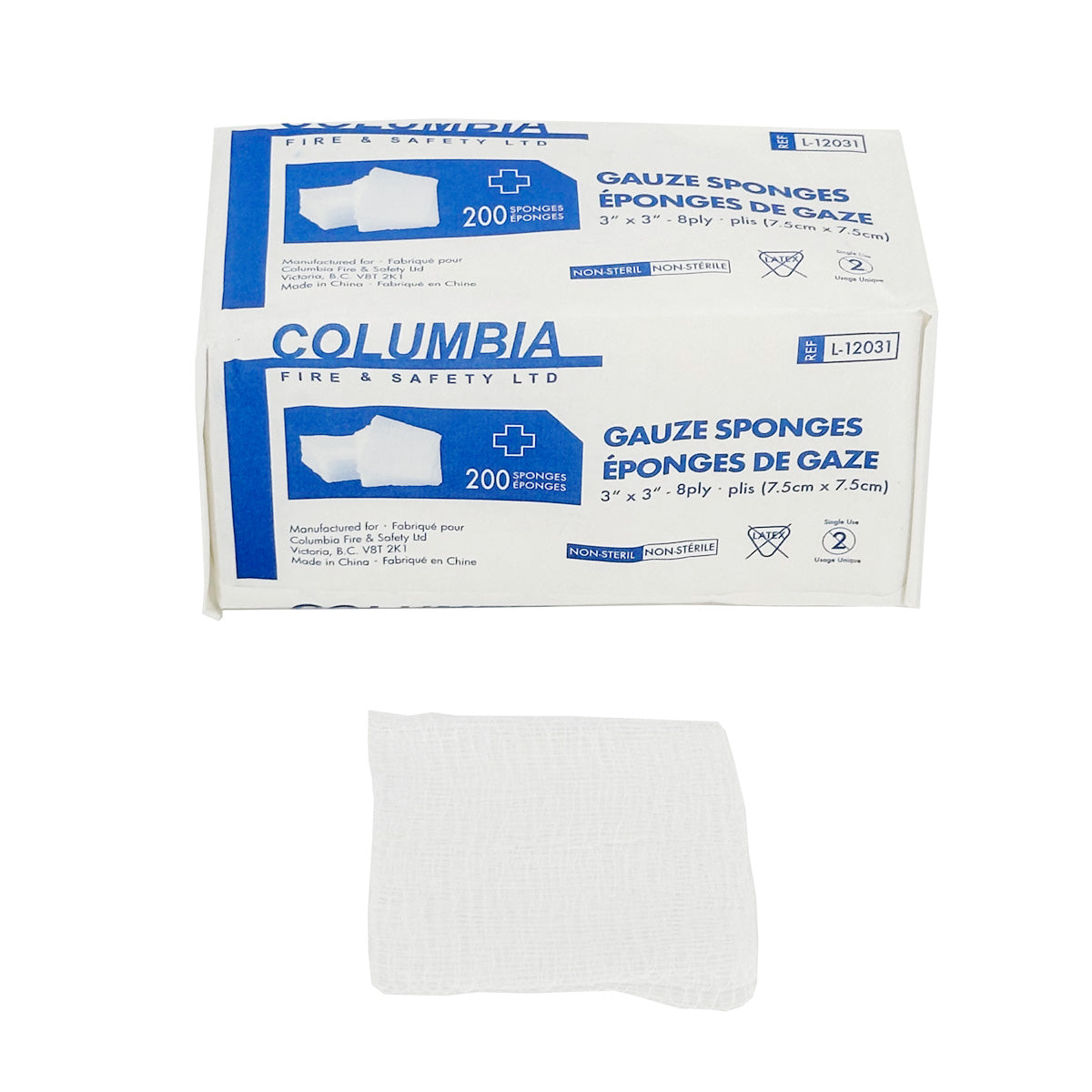 Gauze Sponge Non- Sterile (8ply)  200/PKG