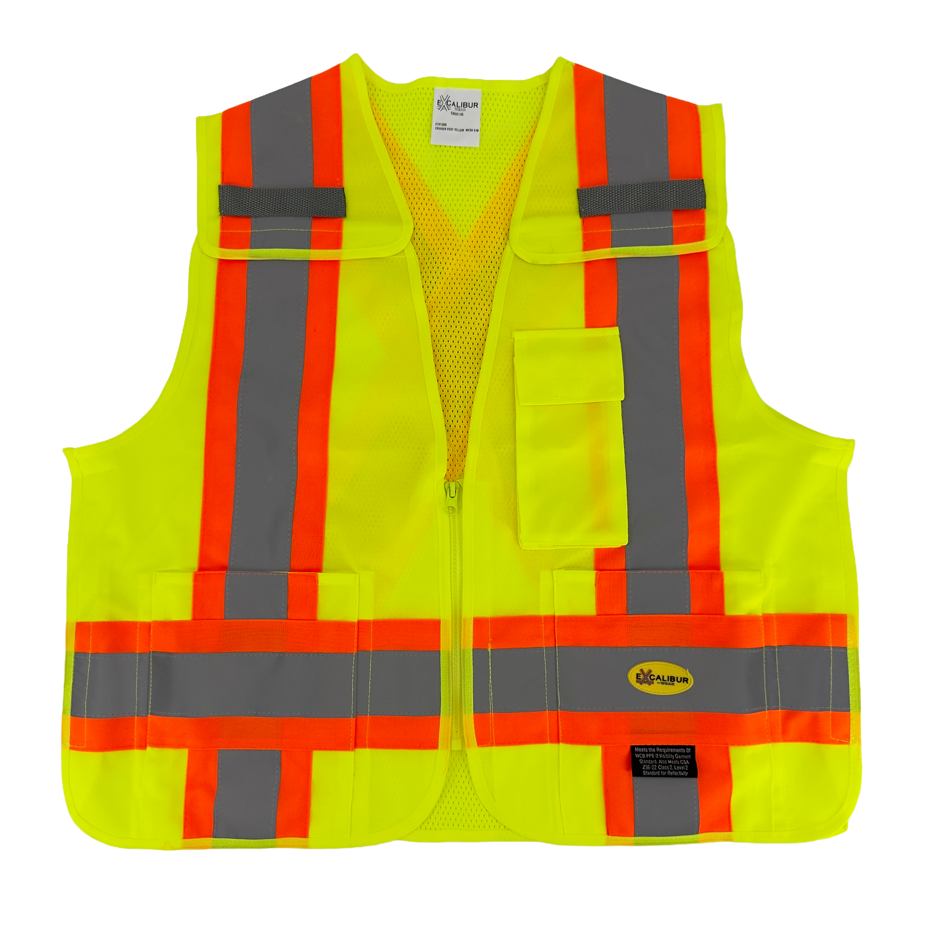 Cruiser Vest (YELLOW) W/ Reflective Tape