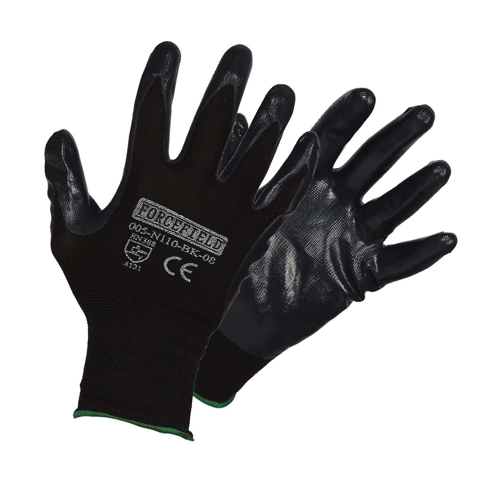 Seamless Knit Nylon Nitrile Palm Coated Work Gloves