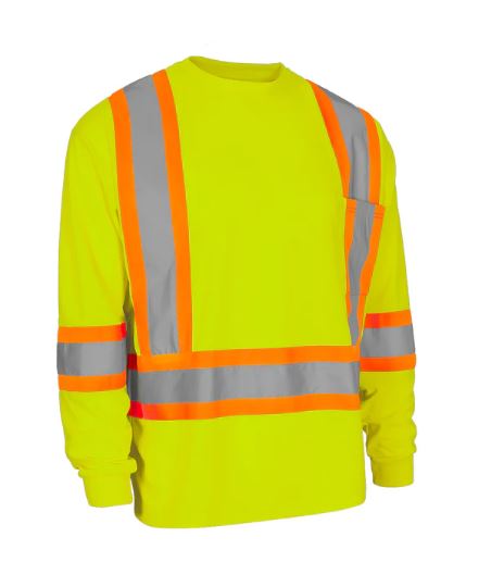 Traffic shirt (Yellow) crew neck Long Sleeve