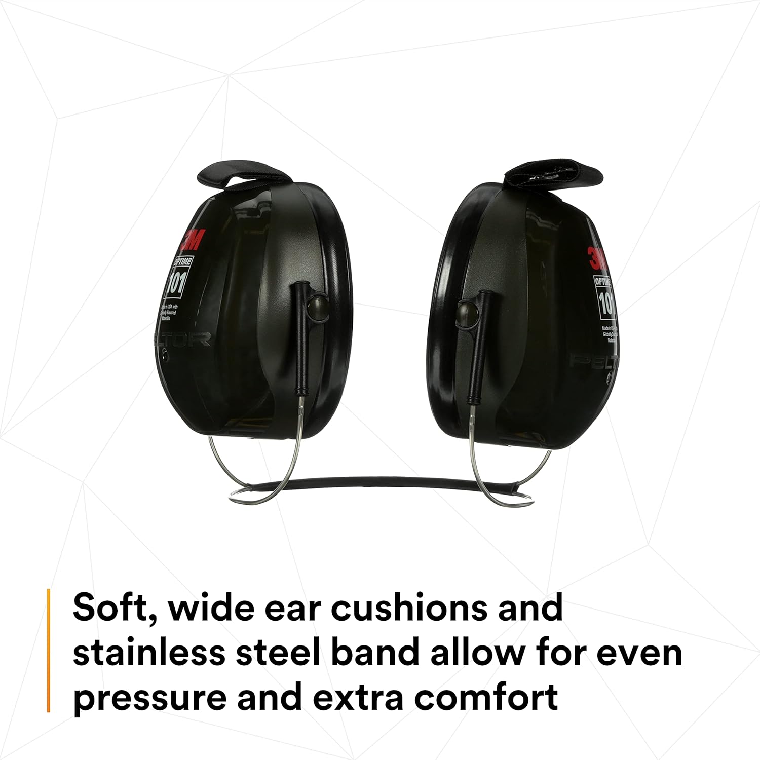 3M™ PELTOR™ Optime™ 101 Earmuffs, H7B, behind-the-head