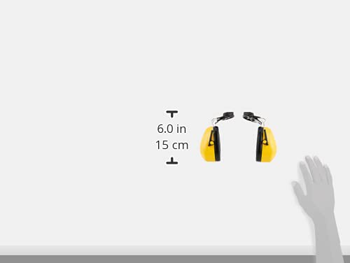 3M™ PELTOR™ Optime™ 98 Earmuffs, H9P3E, hard hat attached