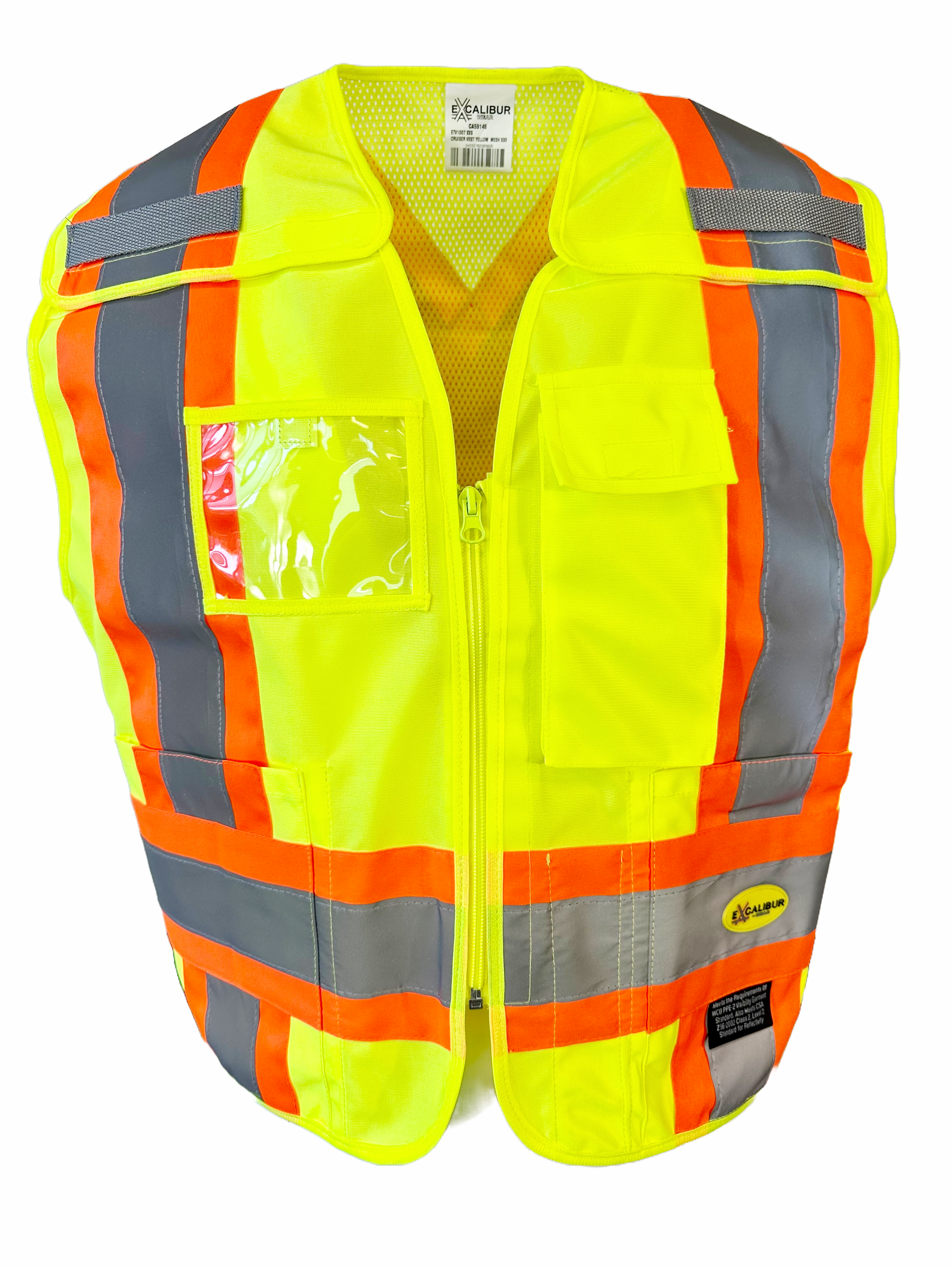 Cruiser Vest ( YELLOW ) W/ Reflective Tape