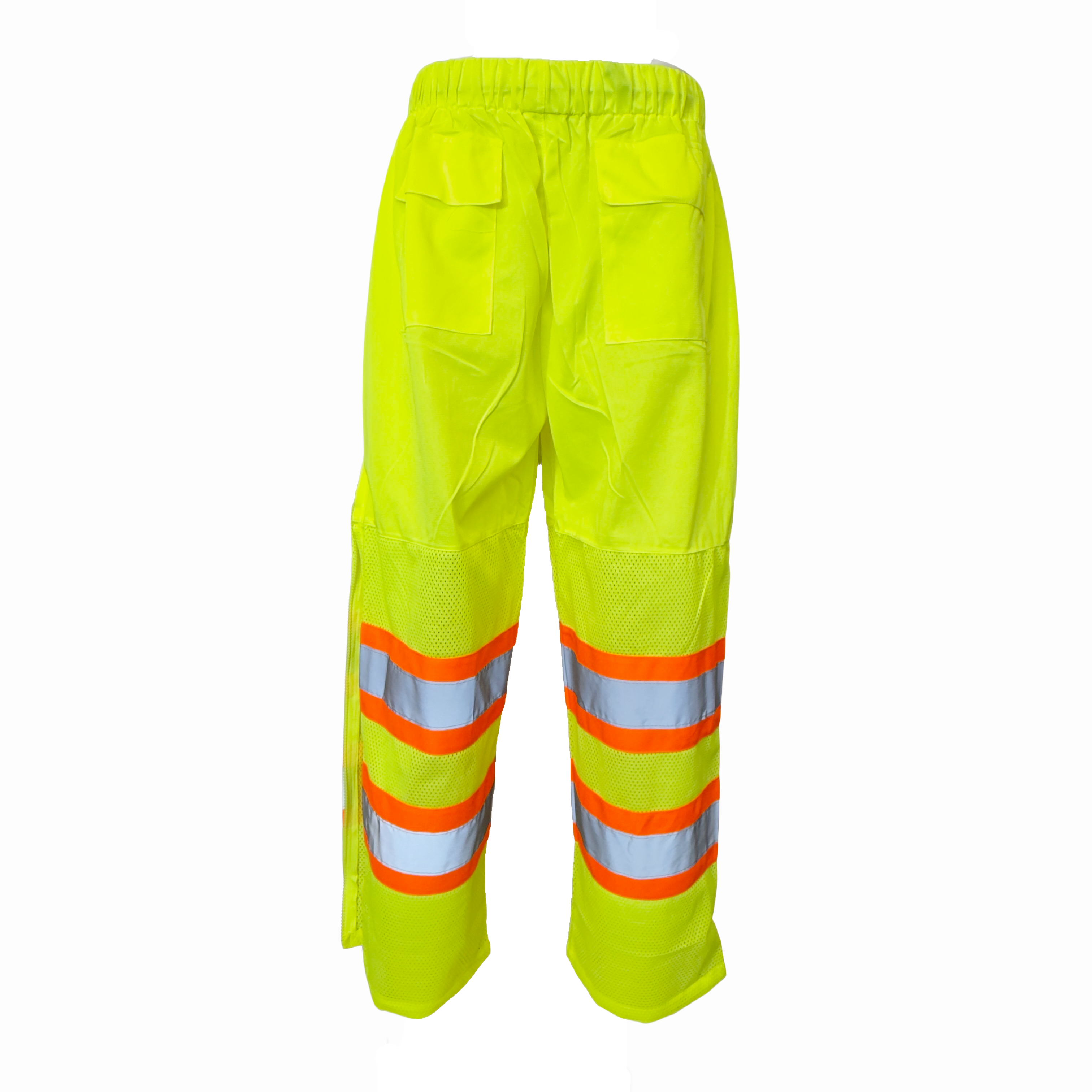 High-Visibility Mesh Safety Pants with Zipper Legs – Summer Weight