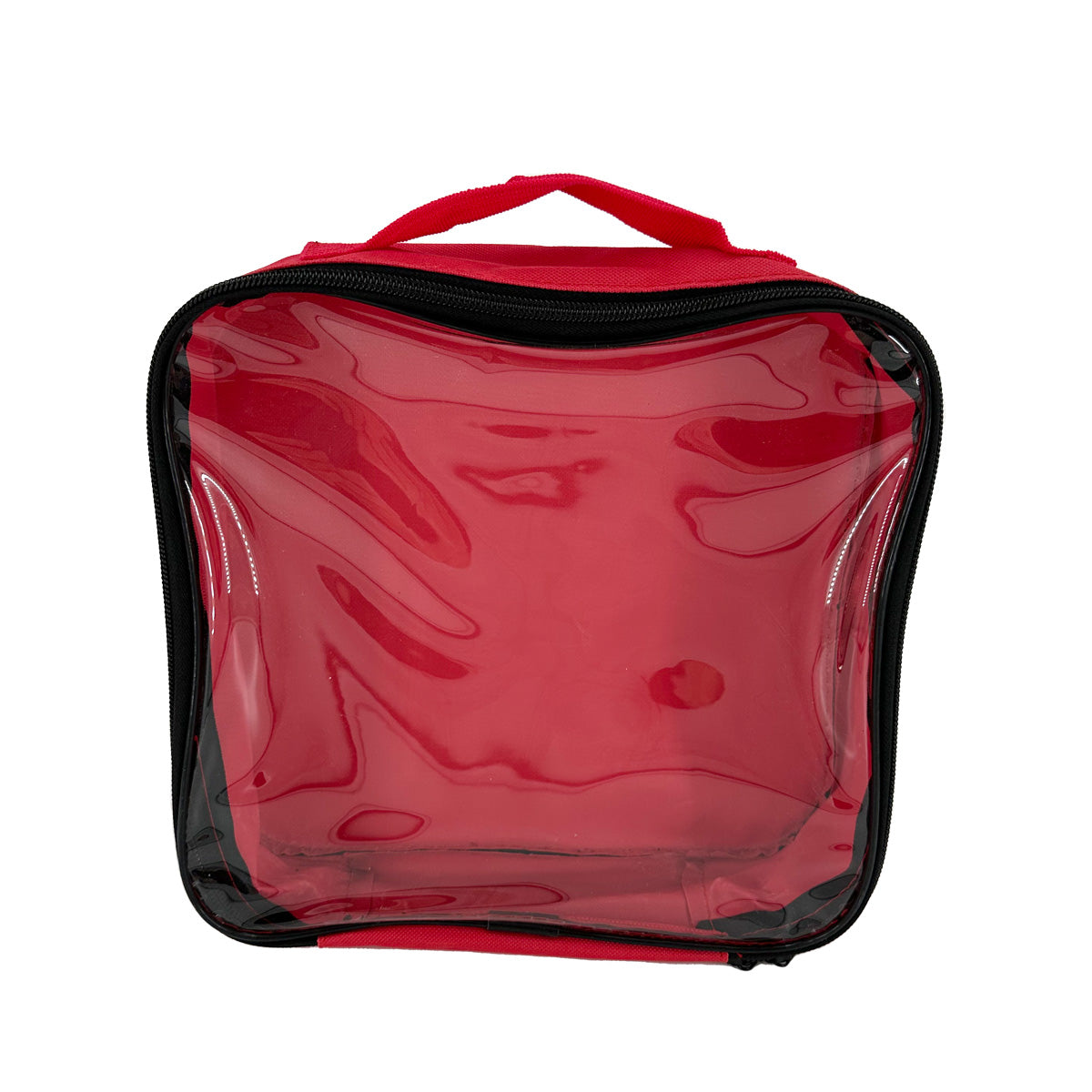 Bag, Red Nylon with Clear Front