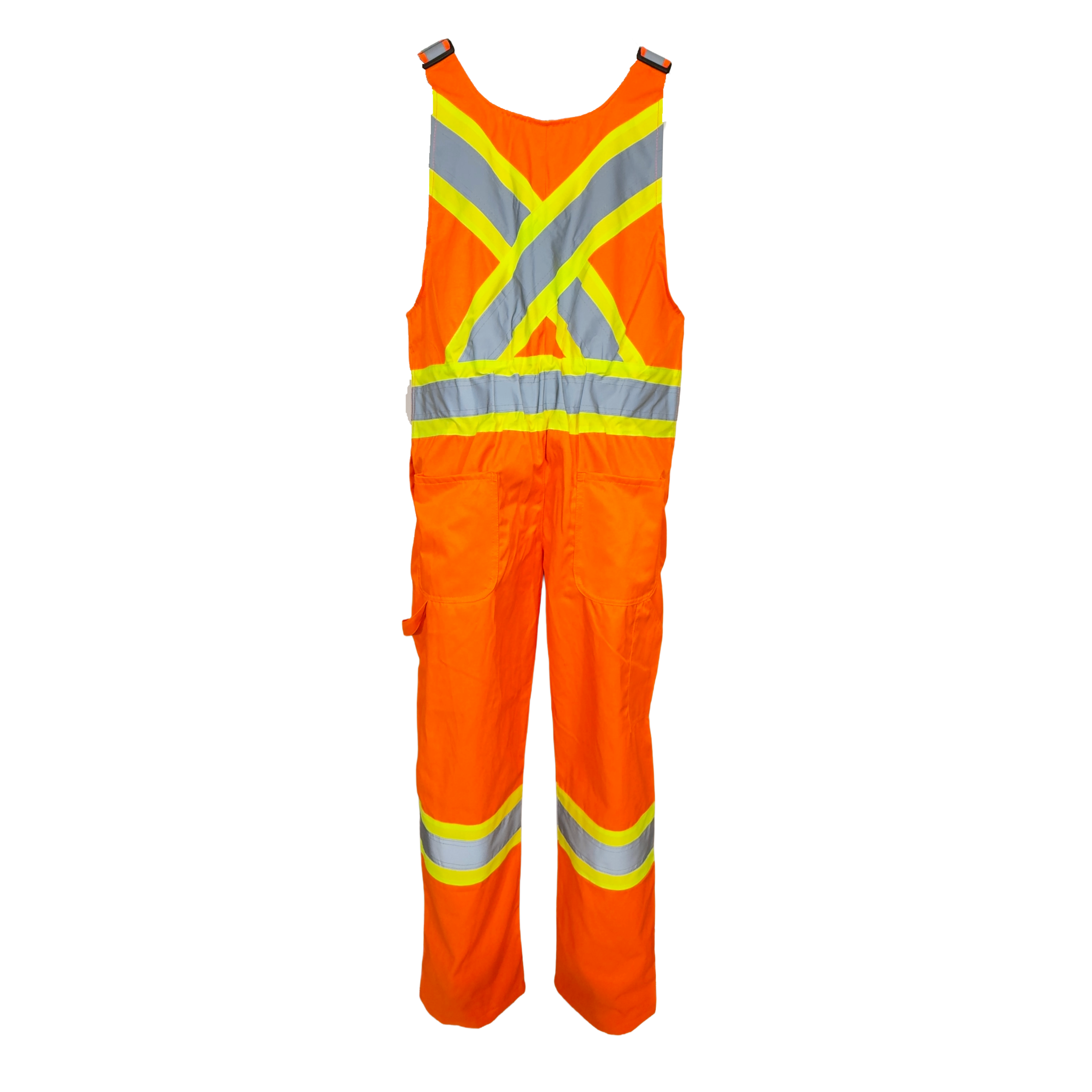 Bib Overalls ( Orange ) With 4" Reflective Striping